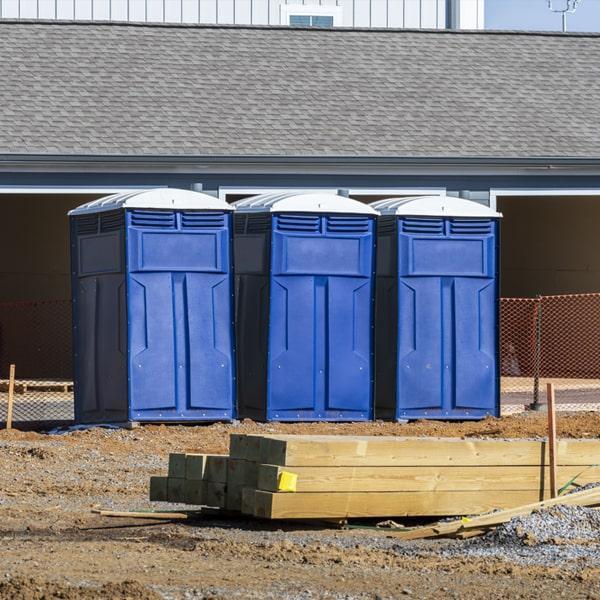 it is possible to rent a job site porta potty with heating or air conditioning